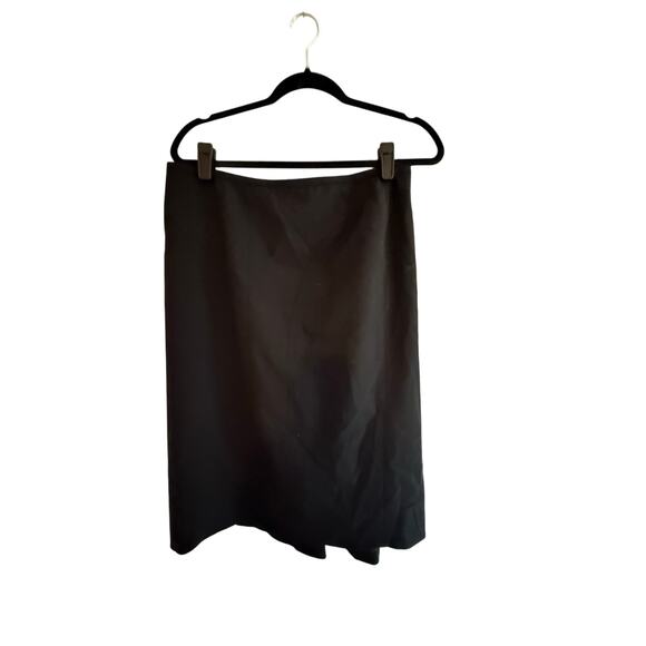 TSE Black Virgin Wool Black Skirt Size 8 - Picture 1 of 3